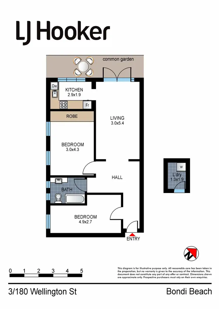 Floorplan of Homely apartment listing, 3/180 Wellington Street, Bondi Beach NSW 2026