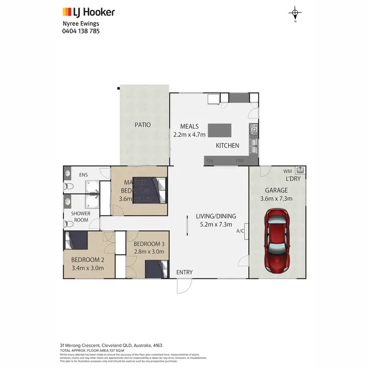 Floorplan of Homely house listing, 31 Werong Crescent, Cleveland QLD 4163