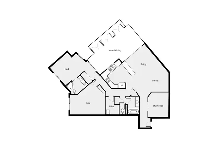 Floorplan of Homely unit listing, 518/2 Greenslopes Street, Cairns North QLD 4870