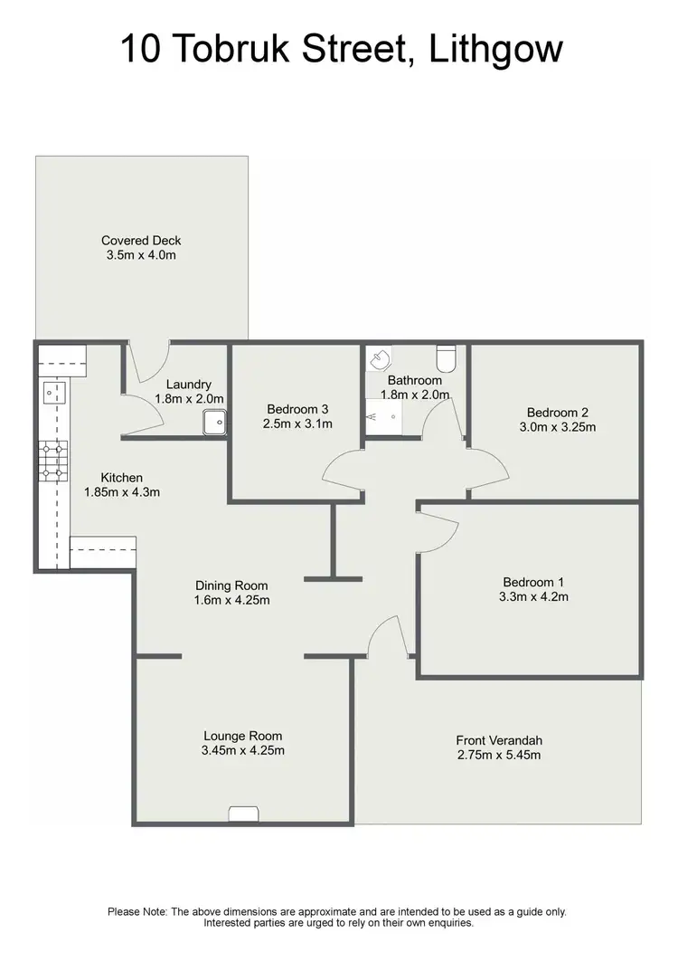 Floorplan of Homely house listing, 10 Tobruk Street, Lithgow NSW 2790