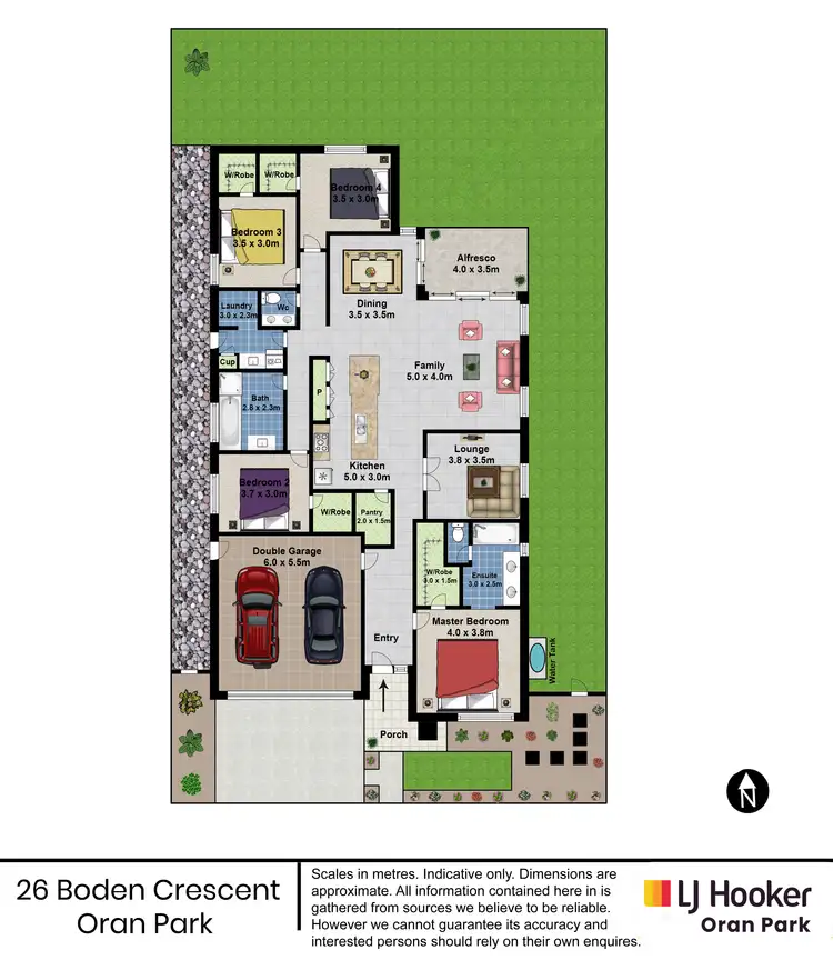 Floorplan of Homely house listing, 26 Boden Crescent, Oran Park NSW 2570