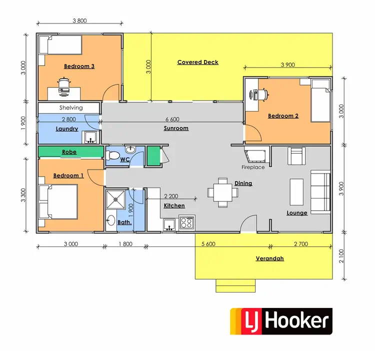 Floorplan of Homely house listing, 59 Beecher Street, Tinonee NSW 2430