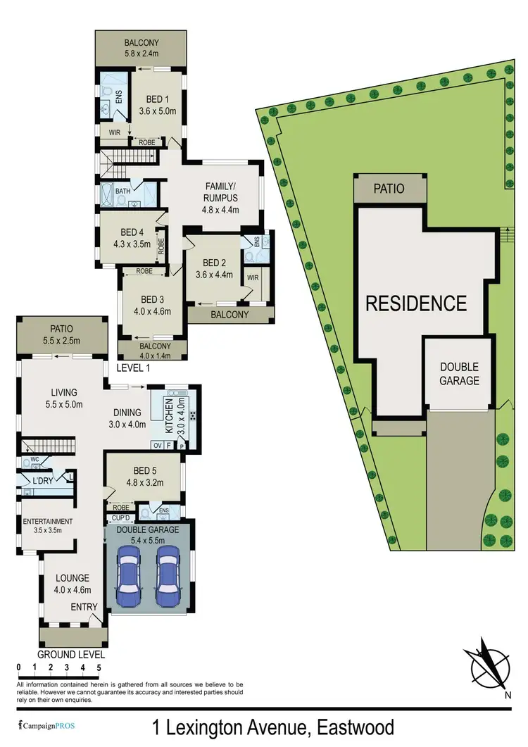 Floorplan of Homely house listing, 1 Lexington Avenue, Eastwood NSW 2122