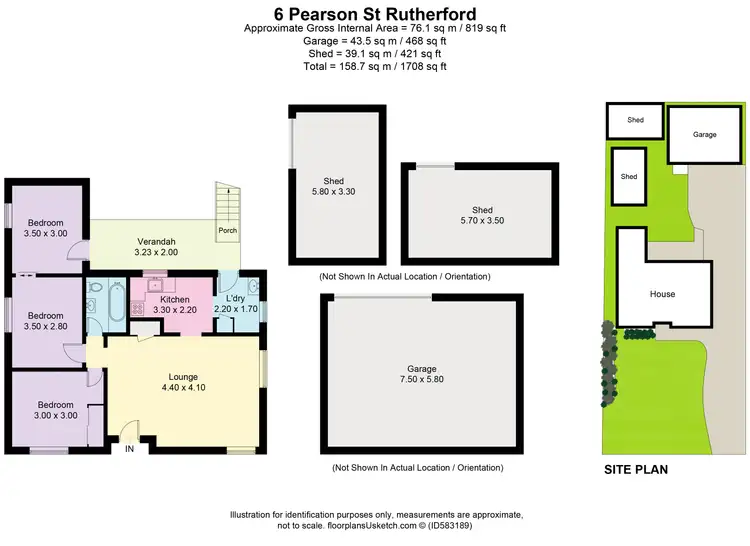 Floorplan of Homely house listing, 6 Pearson Street, Rutherford NSW 2320