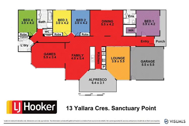 Floorplan of Homely house listing, 13 Yallara Crescent, Sanctuary Point NSW 2540