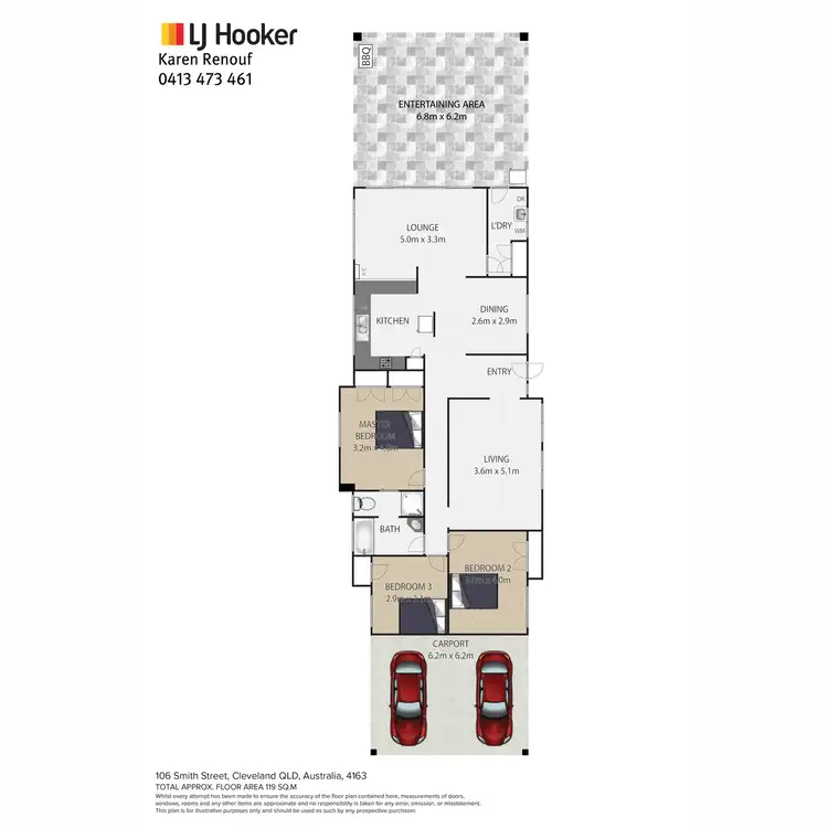 Floorplan of Homely house listing, 106 Smith Street, Cleveland QLD 4163