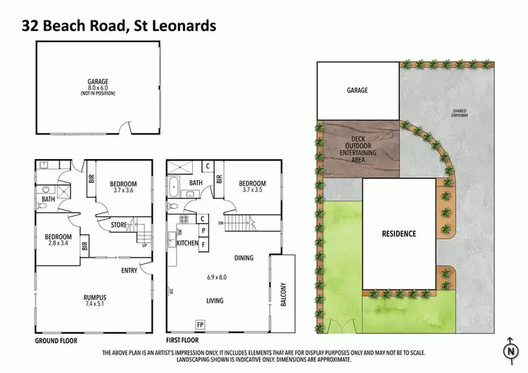 Floorplan of Homely house listing, 1/26 Ord Street (32 Beach Road), St Leonards VIC 3223