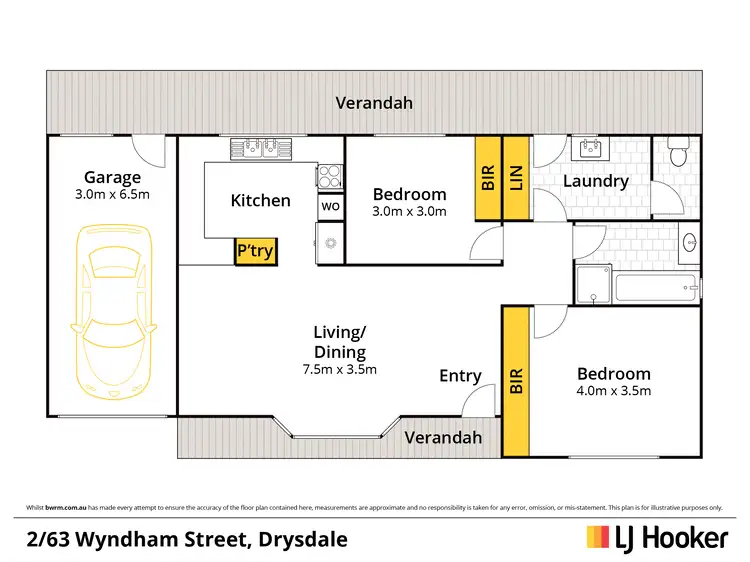 Floorplan of Homely unit listing, 2/63 Wyndham Street, Drysdale VIC 3222