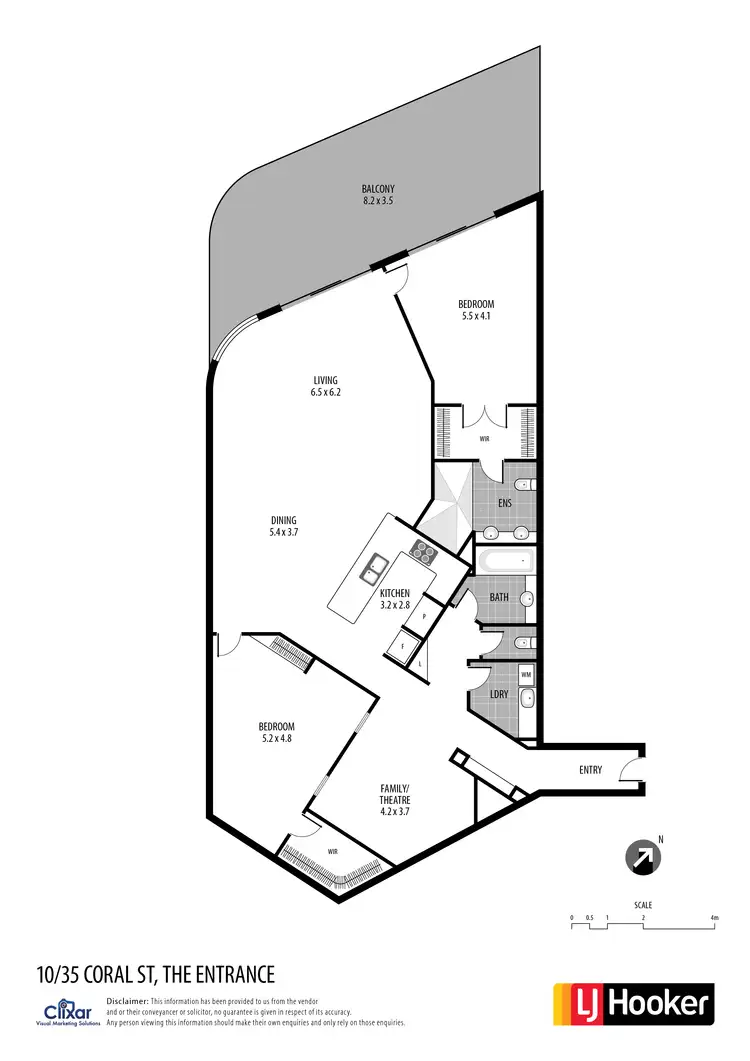 Floorplan of Homely apartment listing, 10/35-37 Coral Street, The Entrance NSW 2261