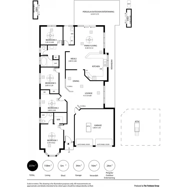 Floorplan of Homely house listing, 6 Legend Avenue, Walkley Heights SA 5098