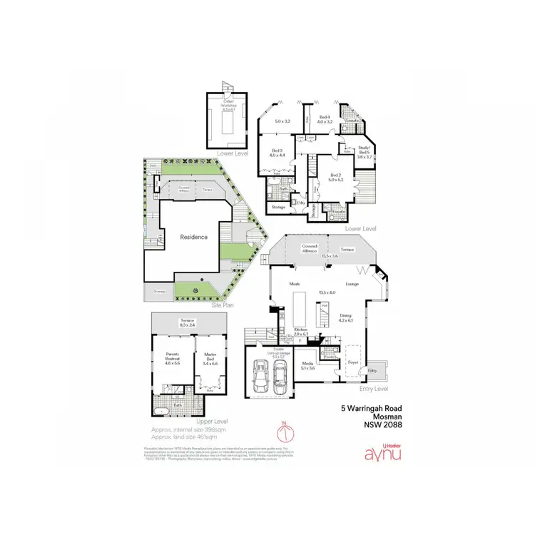 Floorplan of Homely house listing, 5 Warringah Road, Mosman NSW 2088