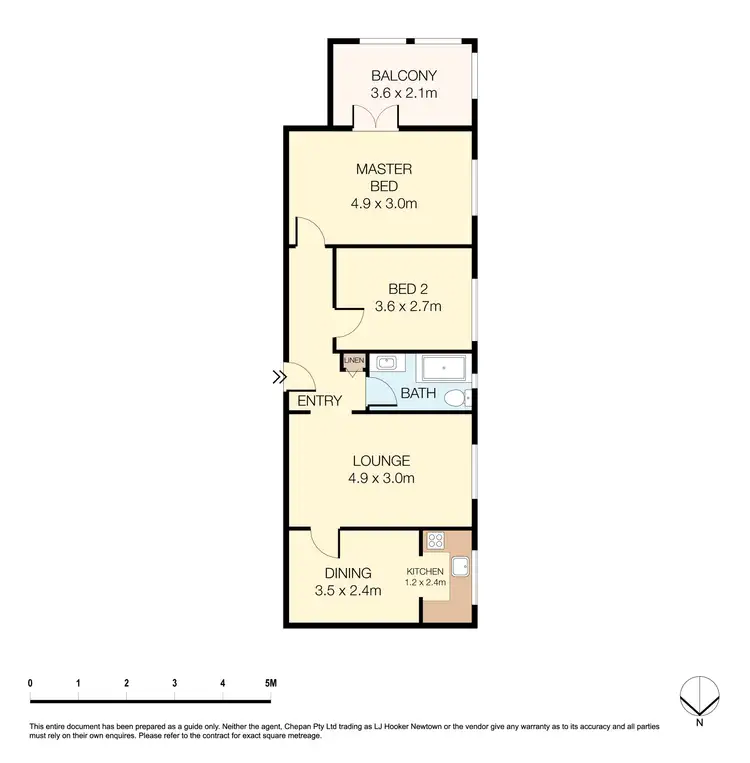 Floorplan of Homely apartment listing, 1/104 Douglas Street, Stanmore NSW 2048