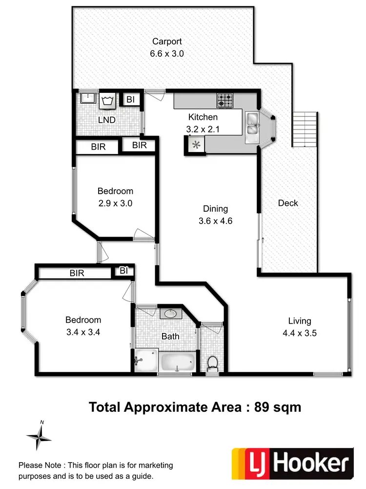Floorplan of Homely unit listing, Unit 3/163 Main Road, Austins Ferry TAS 7011