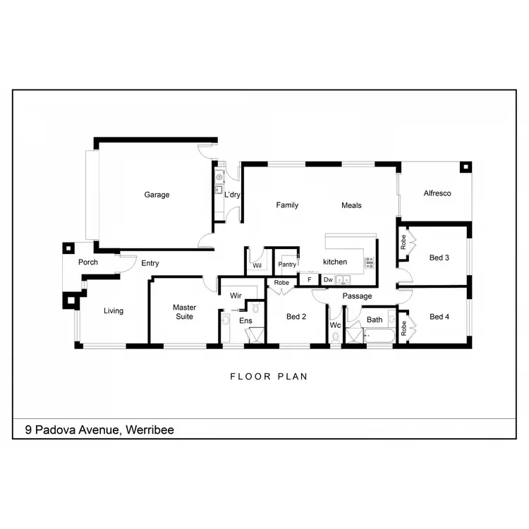 Floorplan of Homely house listing, 9 Padova Avenue, Werribee VIC 3030