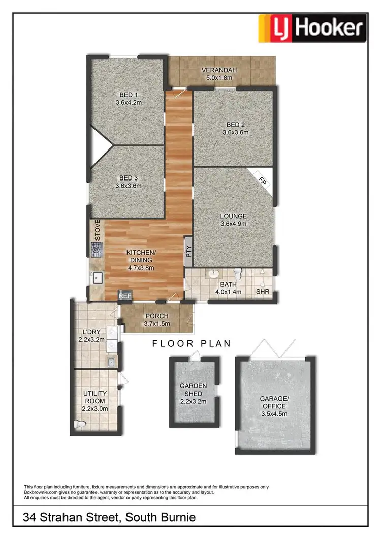 Floorplan of Homely house listing, 34 Strahan Street, South Burnie TAS 7320