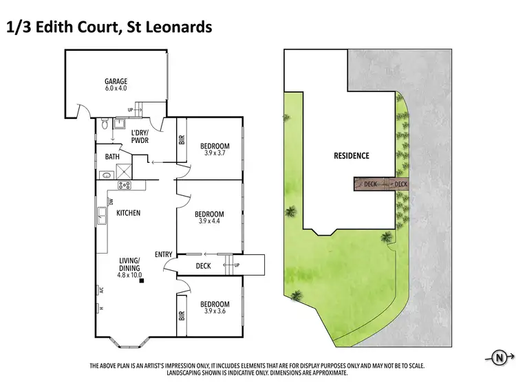 Floorplan of Homely unit listing, Unit 1/3 Edith Court, St Leonards VIC 3223