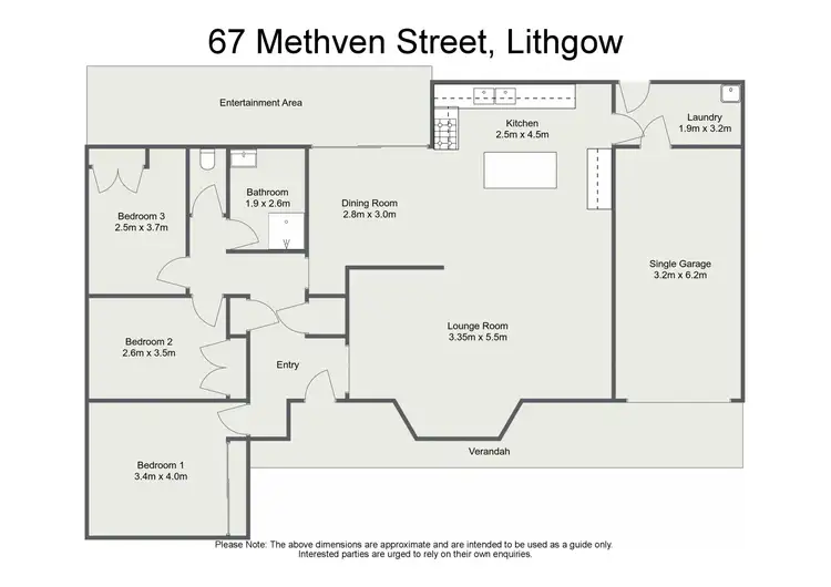 Floorplan of Homely house listing, 67 Methven Street, Lithgow NSW 2790