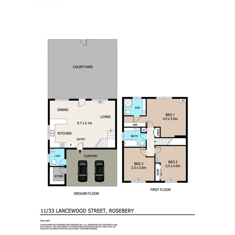 Floorplan of Homely apartment listing, 11/33 Lancewood Street, Rosebery NT 832