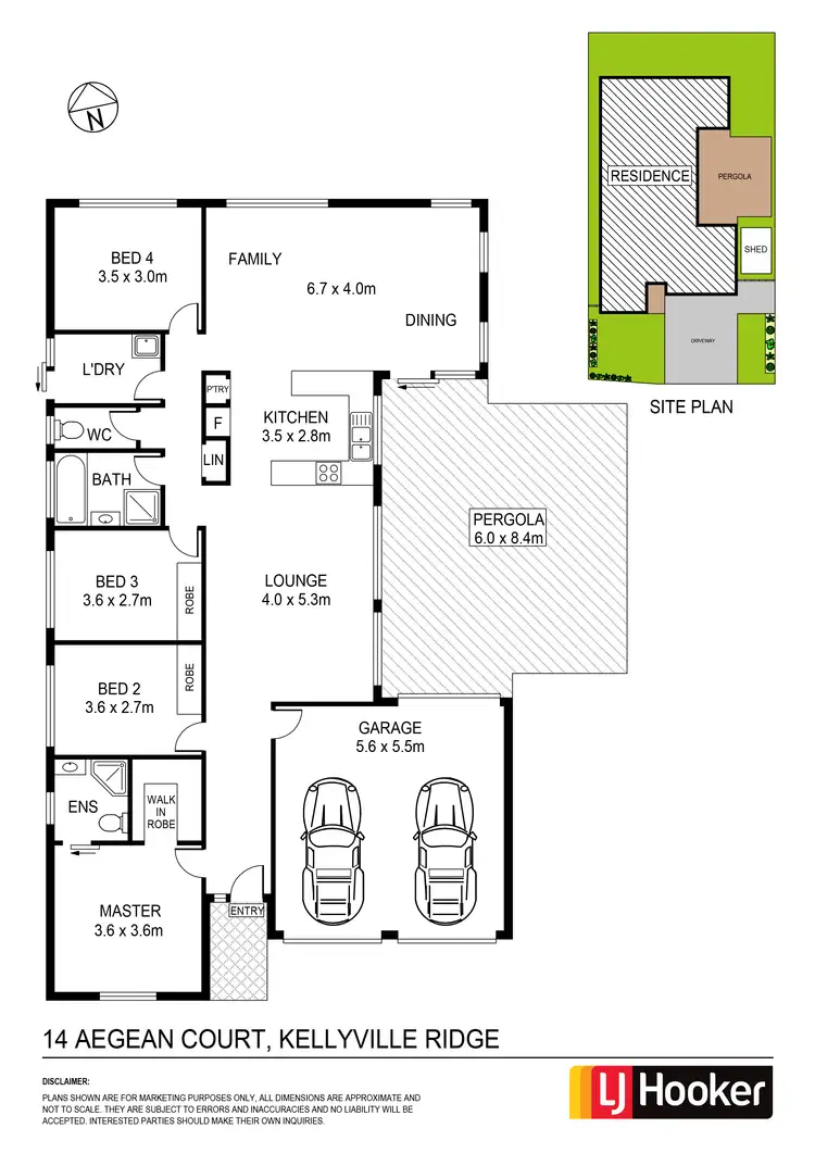 Floorplan of Homely house listing, 14 Aegean Court, Kellyville Ridge NSW 2155