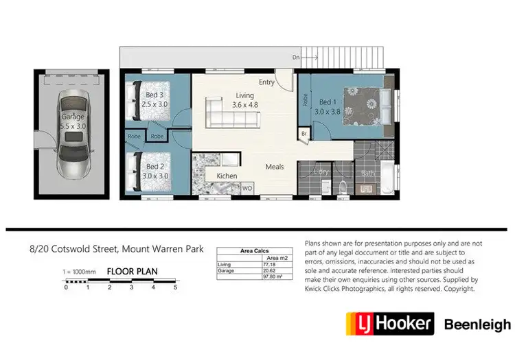 Floorplan of Homely unit listing, Unit 8/20 Cotswold Street, Mount Warren Park QLD 4207