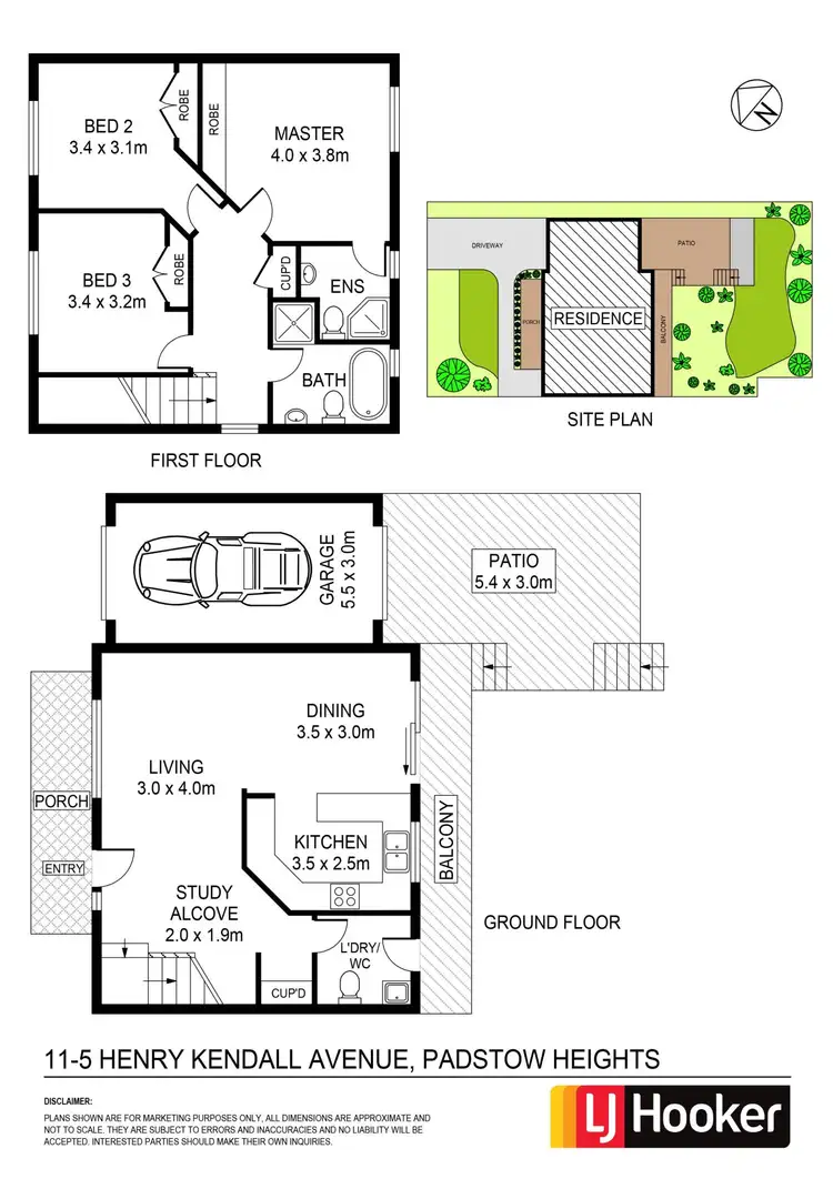 Floorplan of Homely townhouse listing, 11/5 Henry Kendall Avenue, Padstow Heights NSW 2211