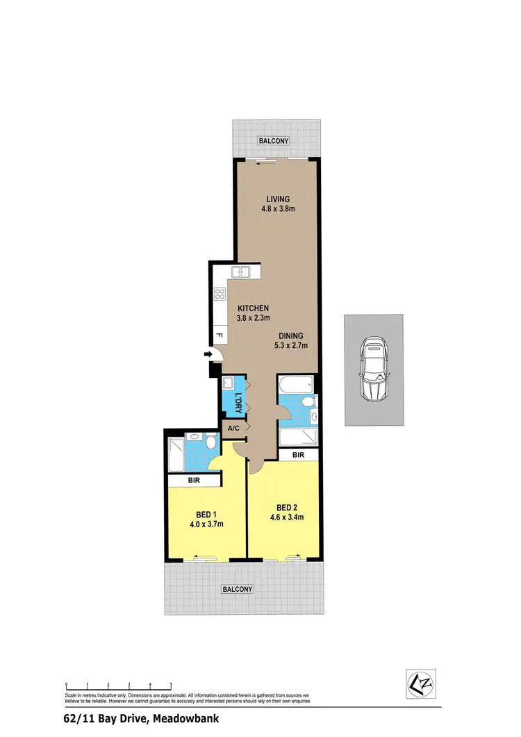 Floorplan of Homely unit listing, 62/11 Bay Drive, Meadowbank NSW 2114
