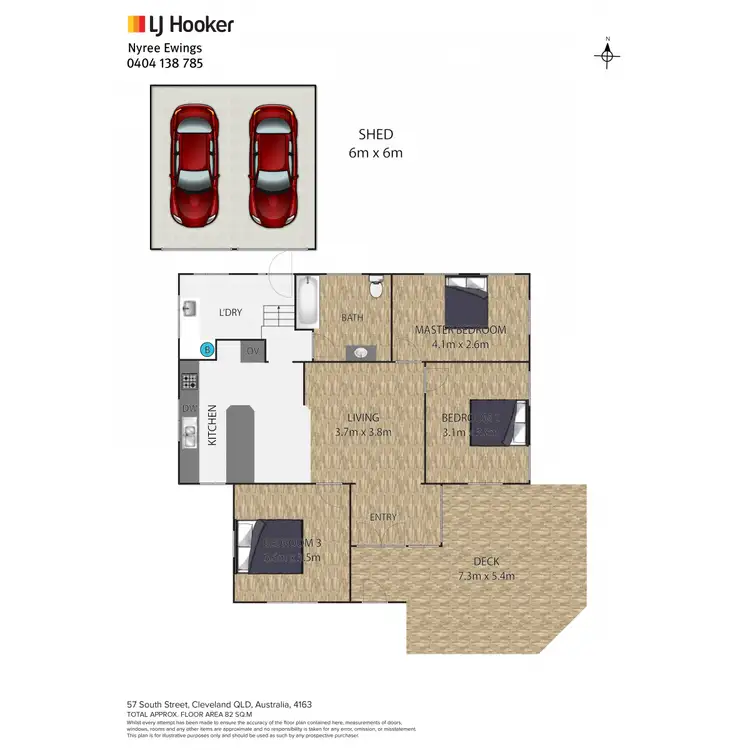 Floorplan of Homely house listing, 57 South Street, Cleveland QLD 4163