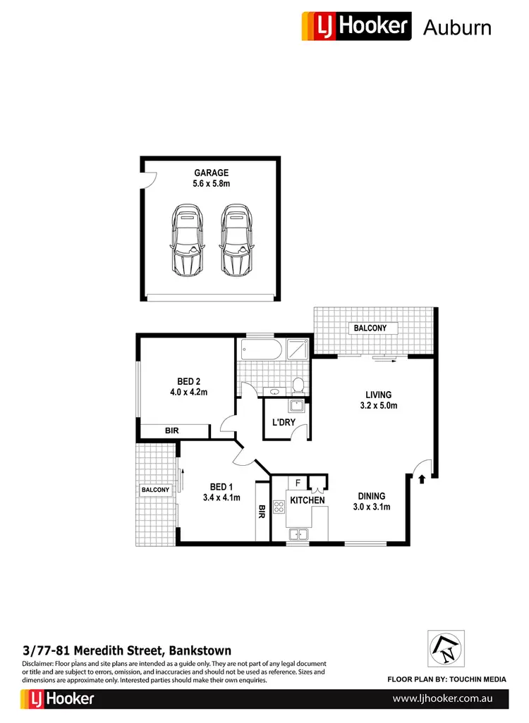 Floorplan of Homely apartment listing, 3/77-81 Meredith St, Bankstown NSW 2200