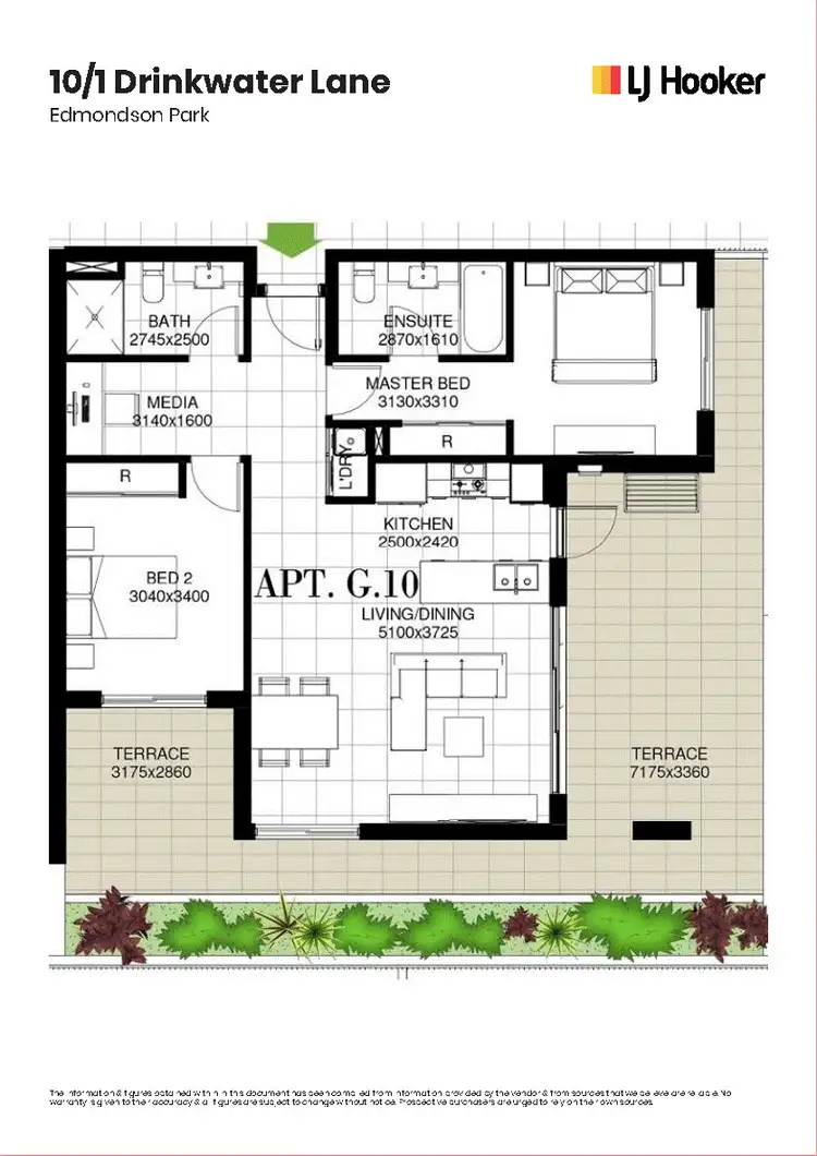 Floorplan of Homely apartment listing, 10/1 Drinkwater Lane, Edmondson Park NSW 2174