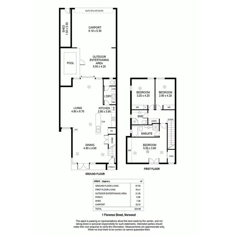 Floorplan of Homely house listing, 1 Florence Street, Norwood SA 5067