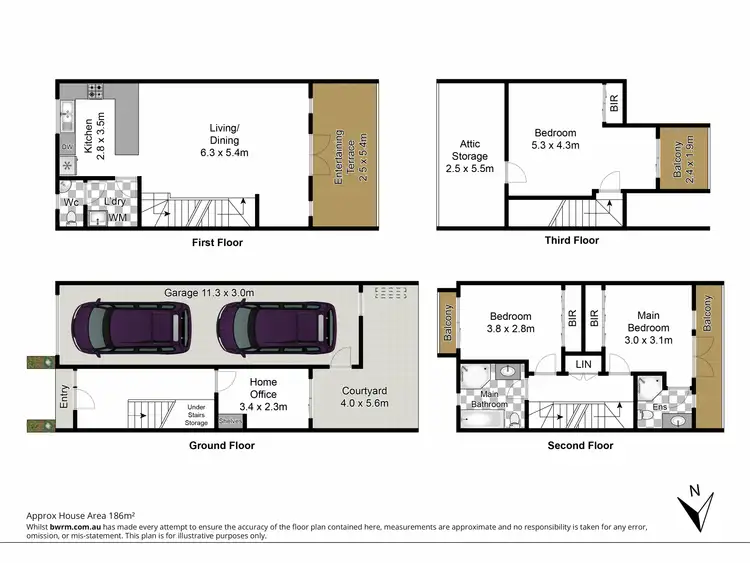 Floorplan of Homely townhouse listing, 11 Reddish Close, Lane Cove NSW 2066