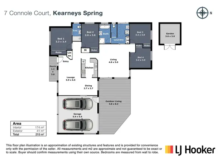 Floorplan of Homely house listing, 7 Connole Court, Kearneys Spring QLD 4350