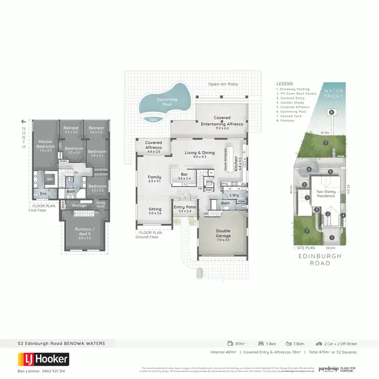 Floorplan of Homely house listing, 52 Edinburgh Road, Benowa Waters QLD 4217