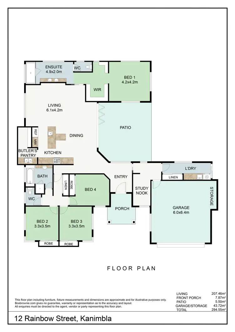 Floorplan of Homely house listing, 12 Rainbow Street, Kanimbla QLD 4870