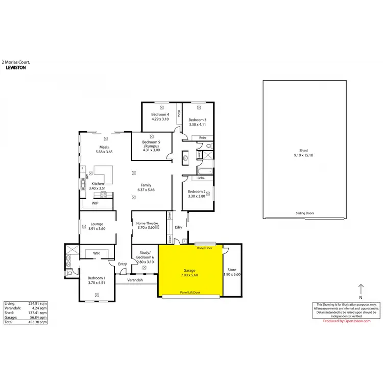 Floorplan of Homely house listing, 2 Morias Court, Lewiston SA 5501