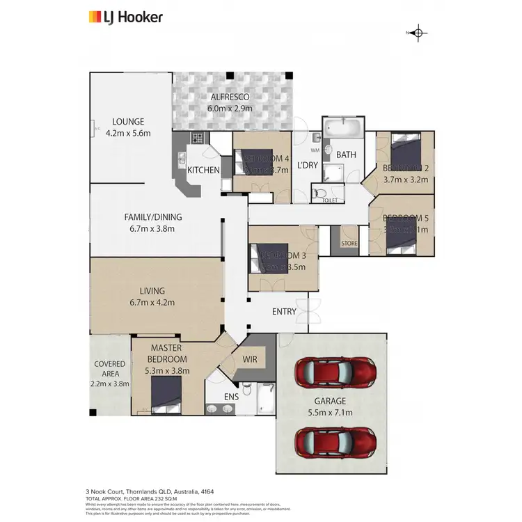 Floorplan of Homely house listing, 3 Nook Court, Thornlands QLD 4164