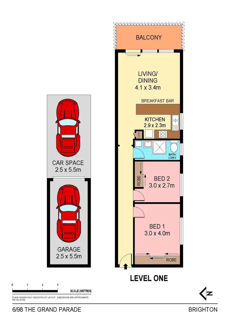 Floorplan of Homely apartment listing, 6/98 The Grand Parade, Brighton-le-sands NSW 2216