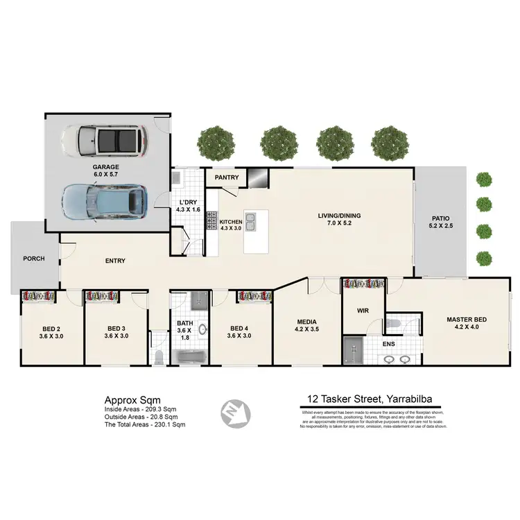 Floorplan of Homely house listing, 12 Tasker Street, Yarrabilba QLD 4207