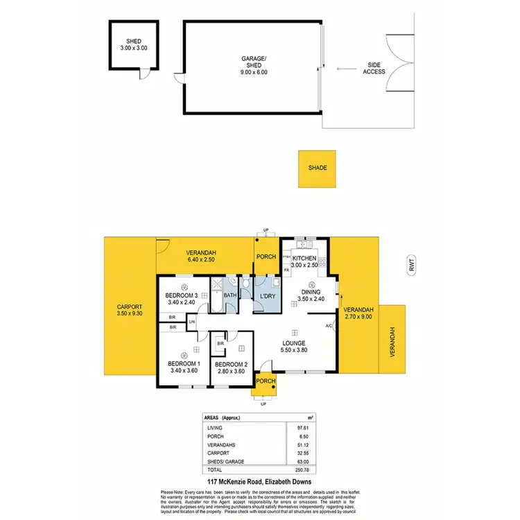 Floorplan of Homely house listing, 117 McKenzie Road, Elizabeth Downs SA 5113