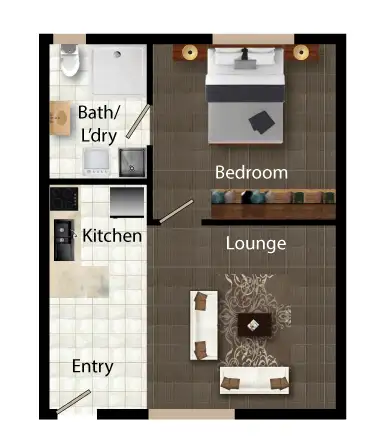 Floorplan of Homely unit listing, 47/22 Mowatt Street, Queanbeyan NSW 2620