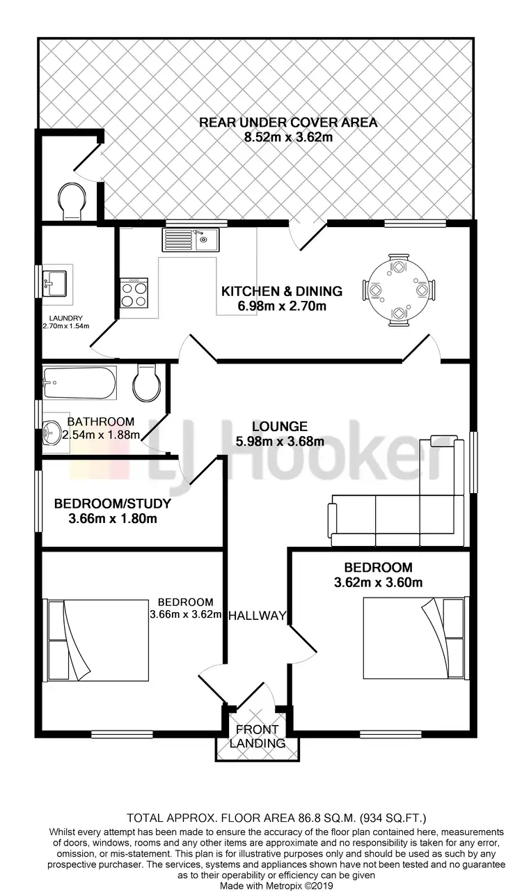 Floorplan of Homely house listing, 10 West Avenue, Cessnock NSW 2325