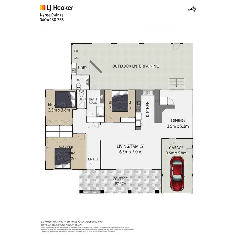 Floorplan of Homely house listing, 32 Moselle Drive, Thornlands QLD 4164