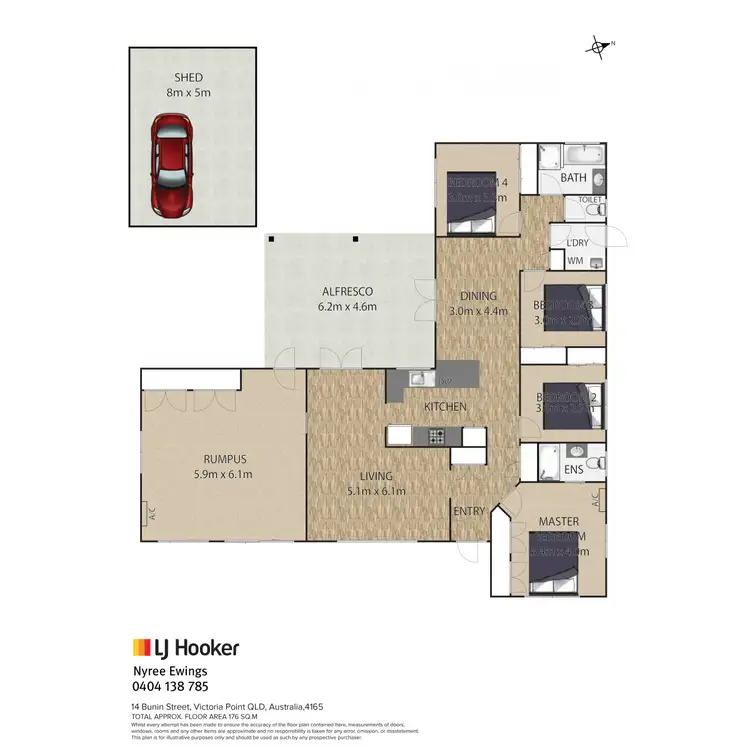 Floorplan of Homely house listing, 14 Bunin Street, Victoria Point QLD 4165