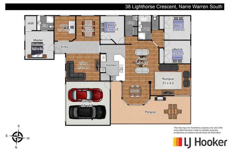 Floorplan of Homely house listing, 38 Lighthorse Crescent, Narre Warren South VIC 3805