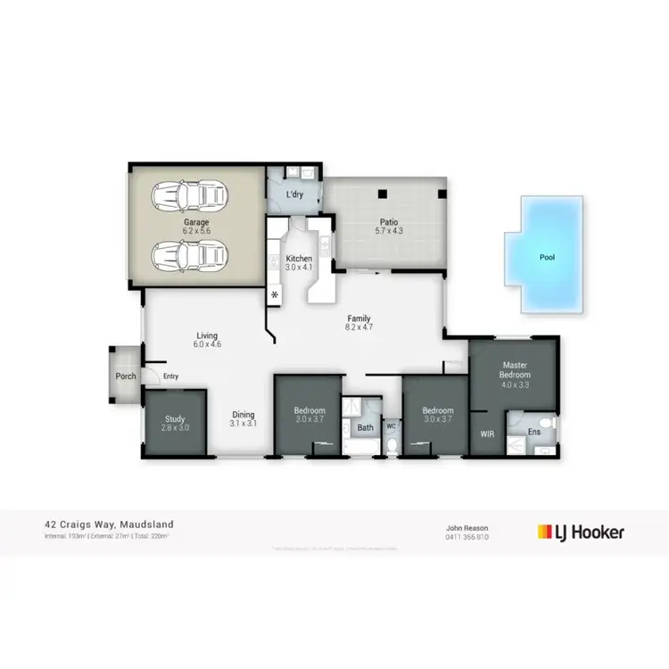 Floorplan of Homely house listing, 42 Craigs Way, Maudsland QLD 4210