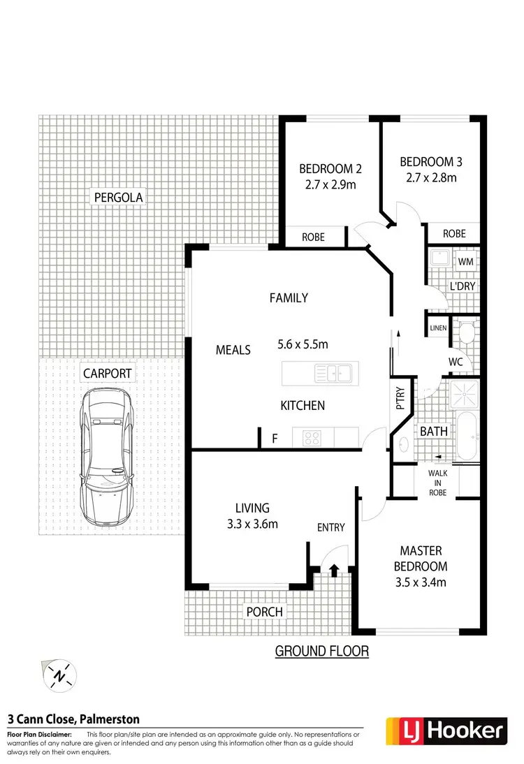 Floorplan of Homely house listing, 3 Cann Close, Palmerston ACT 2913