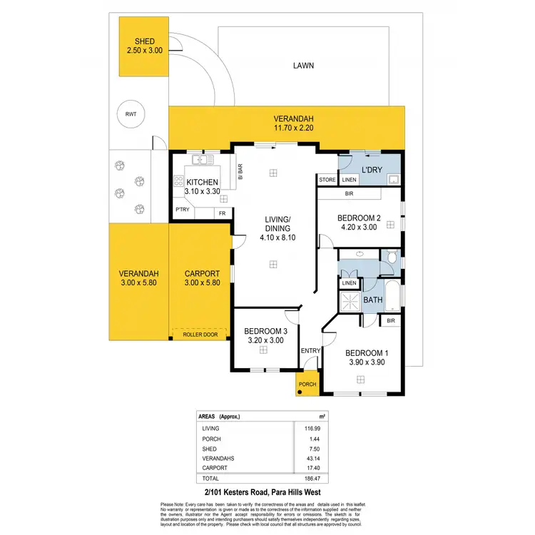 Floorplan of Homely house listing, 2/101 Kesters Road, Para Hills West SA 5096