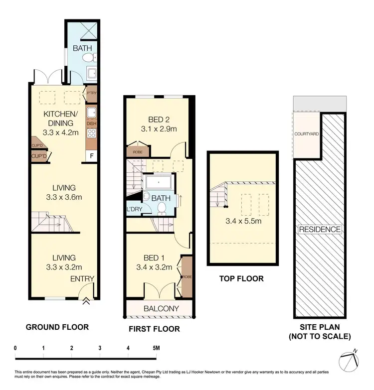 Floorplan of Homely terrace listing, 328 Wilson Street, Darlington NSW 2008
