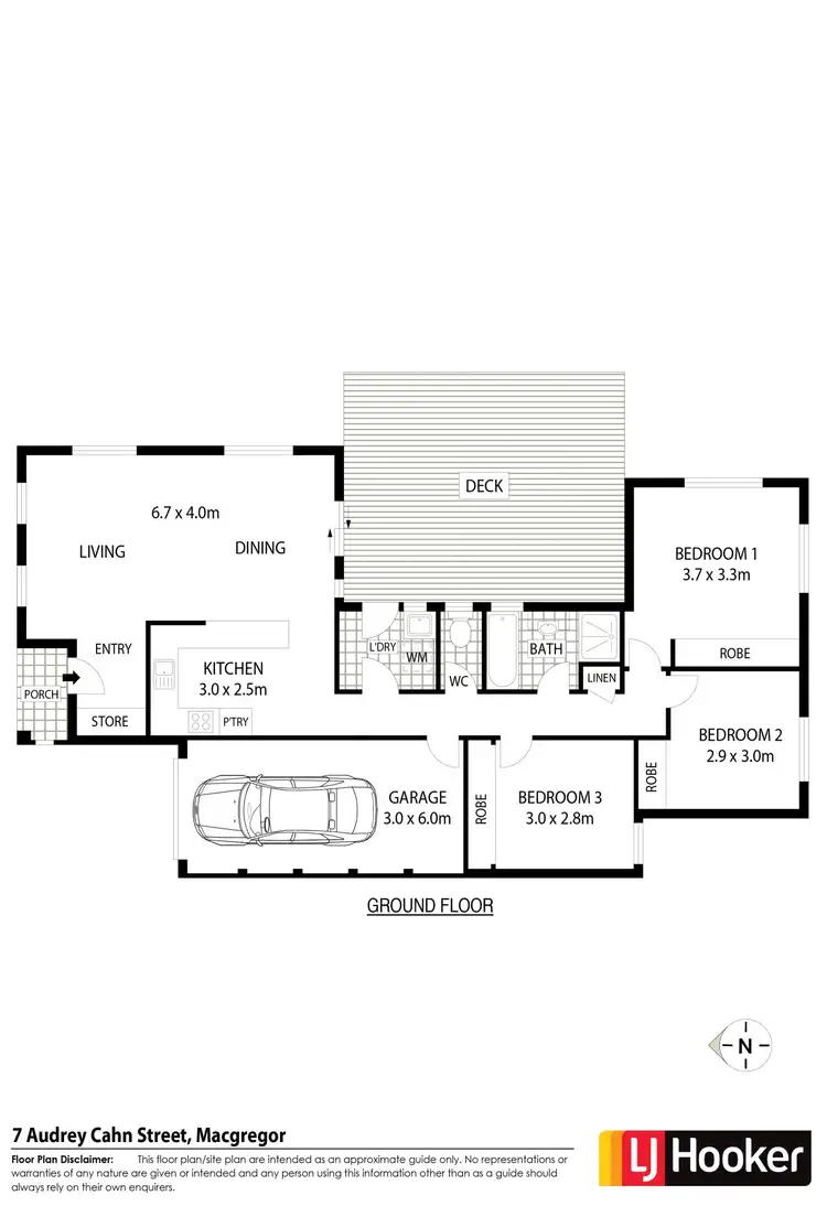 Floorplan of Homely house listing, 7 Audrey Cahn Street, Macgregor ACT 2615