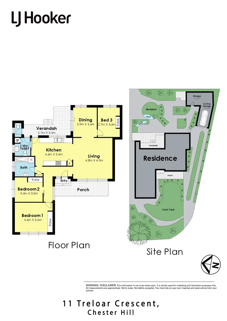 Floorplan of Homely house listing, 11 Treloar Crescent, Chester Hill NSW 2162